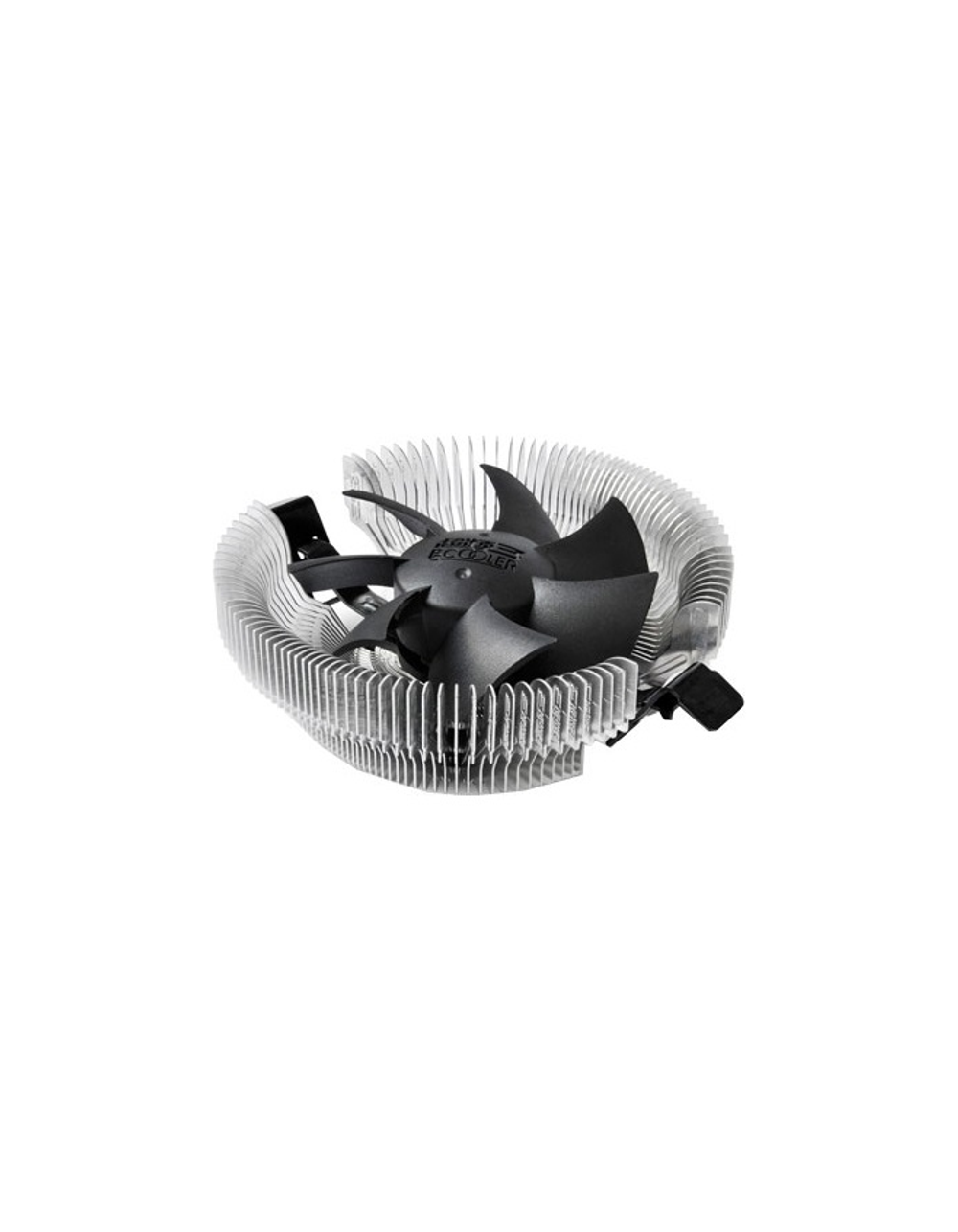 PCCooler E80 S775/115X/AM2/2+/AM3/3+/AM4/FM1/FM2/754/939/940 (72 шт/кор, TDP 65W, вент-р 80мм, 2200RPM, 22dBa) Retail Color Box