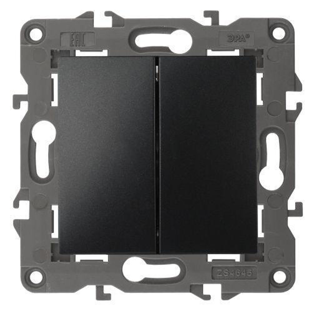 Выключатель 2-кл. СП Elegance 14-1104-05 10А IP20 250В 10AX механизм антрацит Эра Б0034234 Выключатель 2-кл. СП Elegance 14-1104-05 10А IP20 250В 10AX механизм антрацит Эра Б0034234