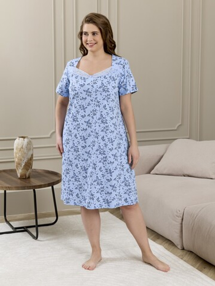 Ночная сорочка Мадера-3 Виотекс ГОЛУБОЙ