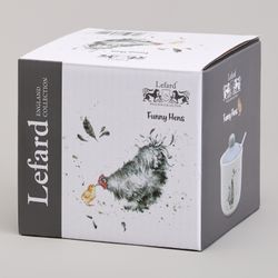 САХАРНИЦА С ЛОЖКОЙ LEFARD "FUNNY HENS" 9,5*10 СМ 300 МЛ (КОР=36ШТ.)