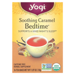 Yogi Tea, Bedtime®, успокаивающая карамель, без кофеина, 16 чайных пакетиков, 30 г (1,07 унций)