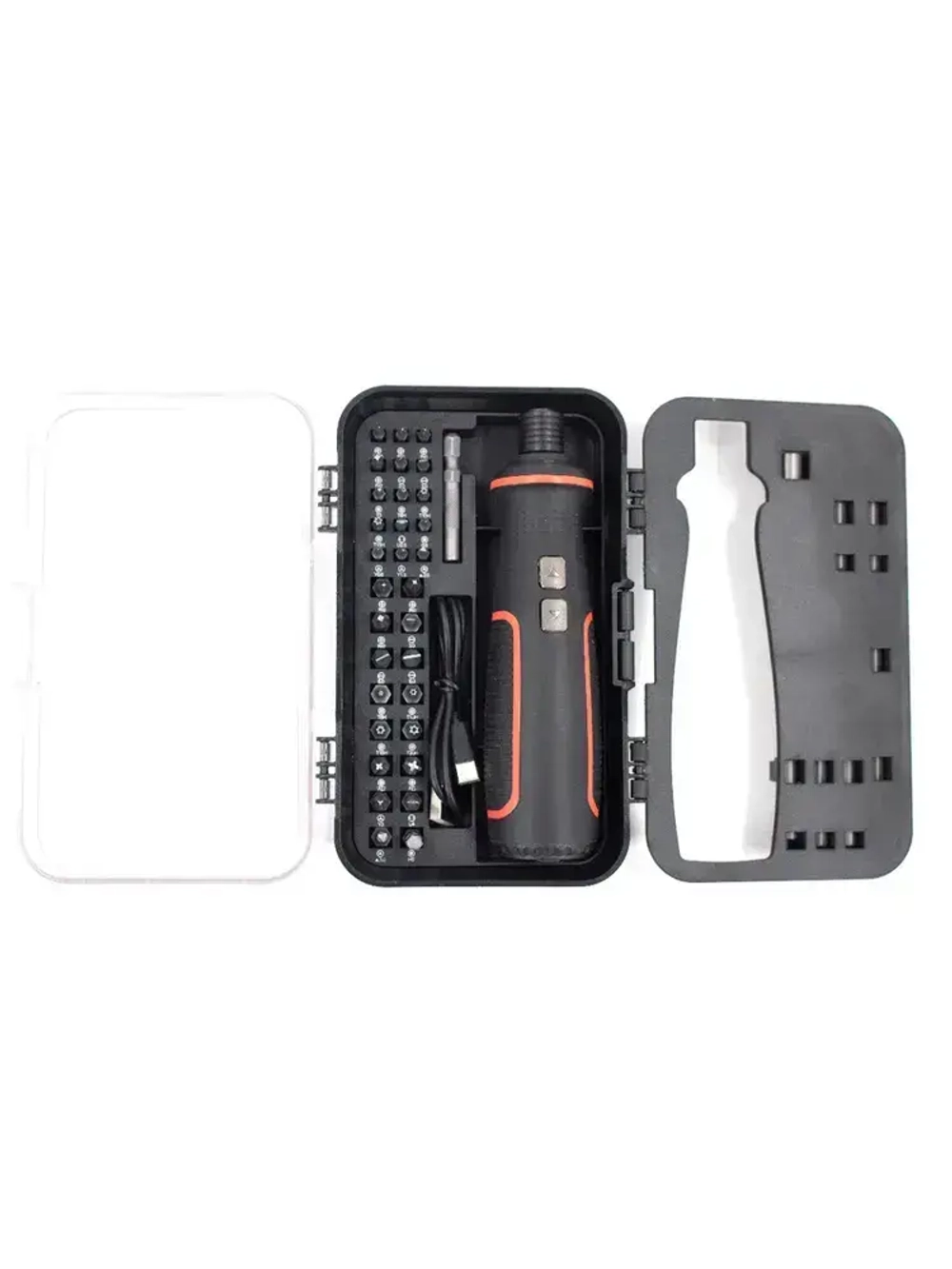 Электрическая отвертка аккумуляторная с набором бит для точных работ 41 в 1