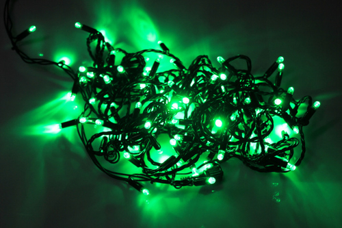 LED-PLS-100-10M-24V-G/BL-W/O, зеленый/черный провод, соед. (без шнура) С КОЛПАЧКОМ (НОВЫЙ КОННЕКТОР)