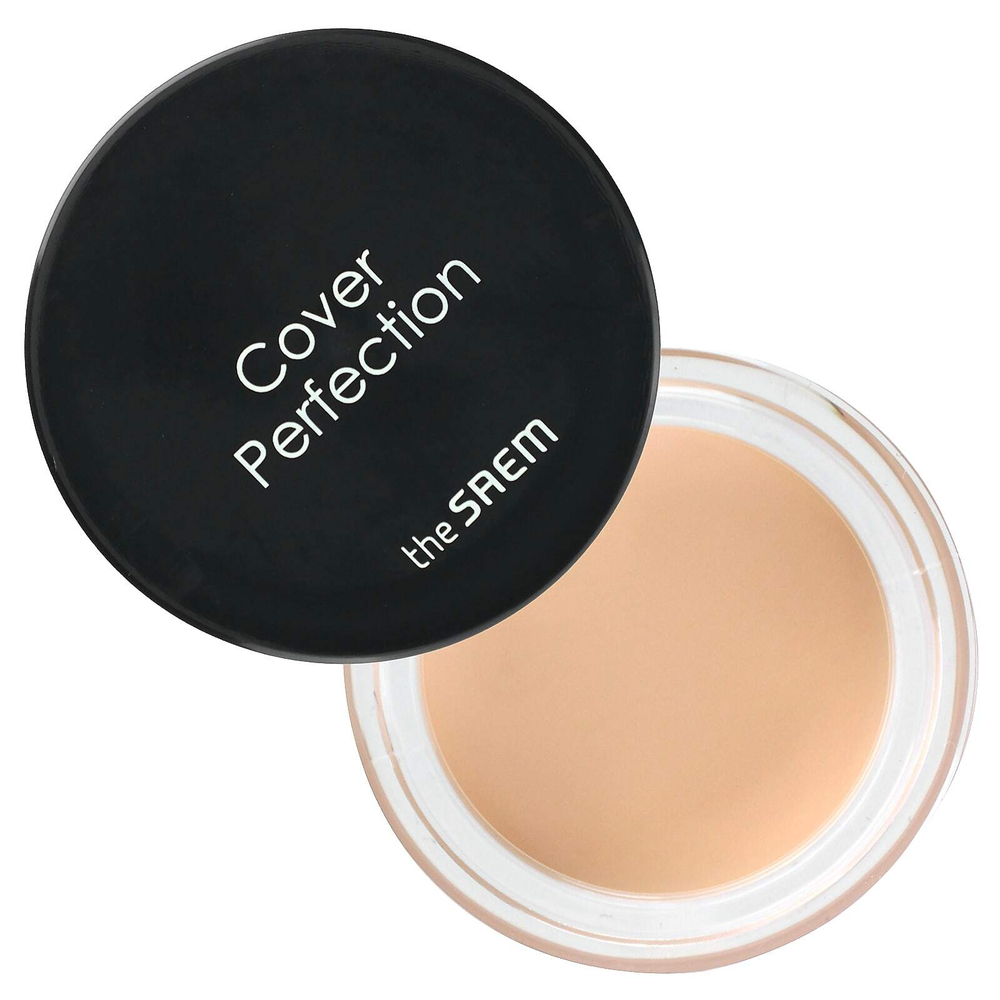 The Saem, Cover Perfection, консилер в горшочках, 01 прозрачный бежевый, 0,14 унции