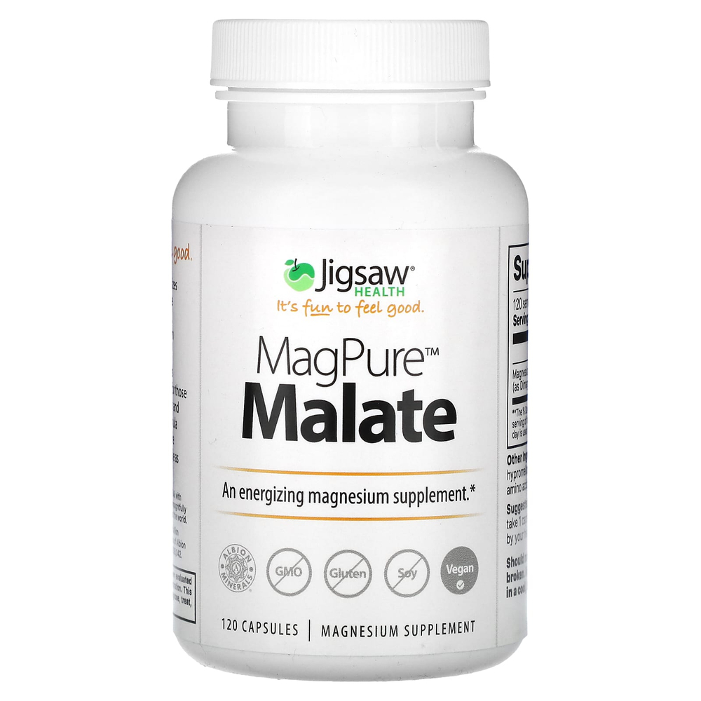 Jigsaw Health, малат MagPure, 120 капсул (100 мг в капсуле)