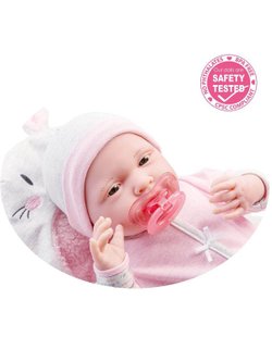 Кукла BERENGUER мягконабивная 39см Newborn (18789)