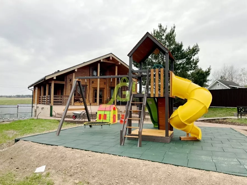 Детская площадка Панда Фани с винтовой горкой