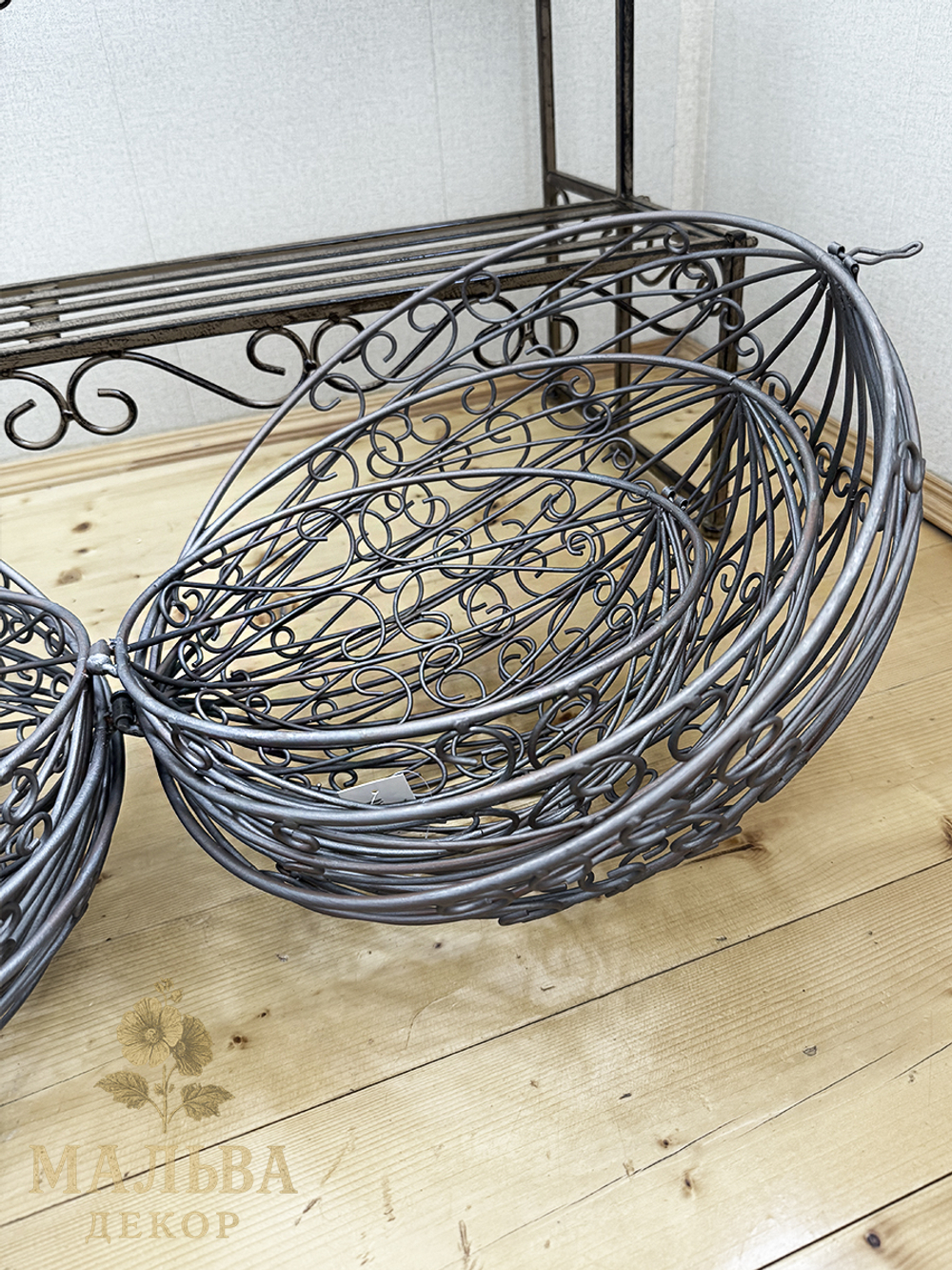 Шары металлические "Ажур" для декора сада от CAMPO Home & Garden 3 штуки