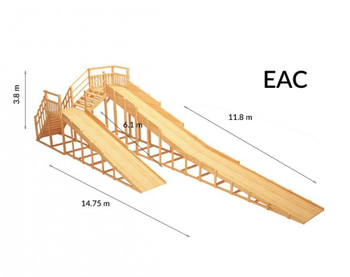Зимняя горка TORUDA Север wood-9 (скат 11.8 м)