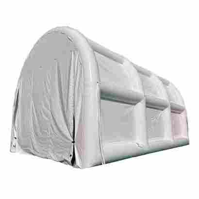Надувной шатёр для техники белого цвета, 12*8*7 м
