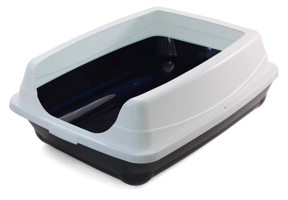 Туалет для кошек прямоугольный с высоким бортом "Пушок" 460*350*230мм Gamma