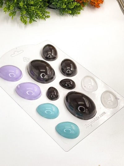 Пластиковая форма для шоколада "Яйца ассорти"