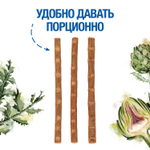 Monge Gift Hairball Лакомство для взрослых кошек Мягкие палочки с лососем и артишоком для вывода шерсти 15г 3шт