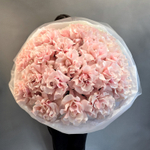 Моно букет из розы Pink Mondial L