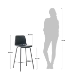 Стул полубарный Bradex Home Chicago графит