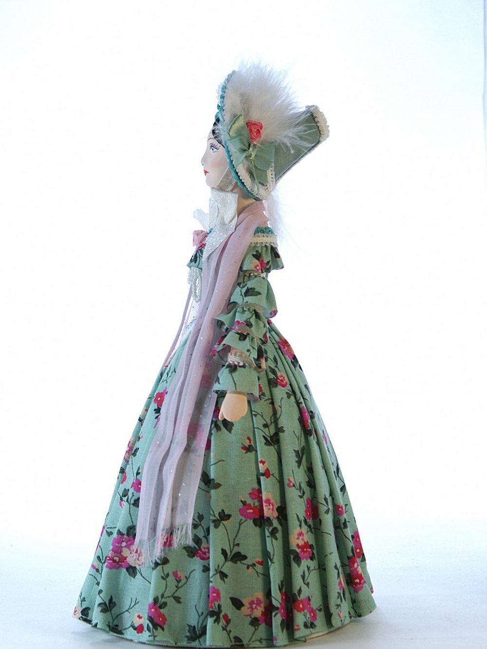 Кукла коллекционная Дама в светском костюме 19 века