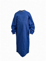 Фартук дояра влагозащитный с рукавом без карманов (ПВХ, Синий)