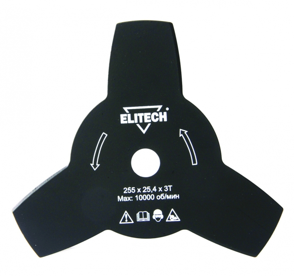 Диск для триммера 255*25.4*3  3х лопастной ELITECH