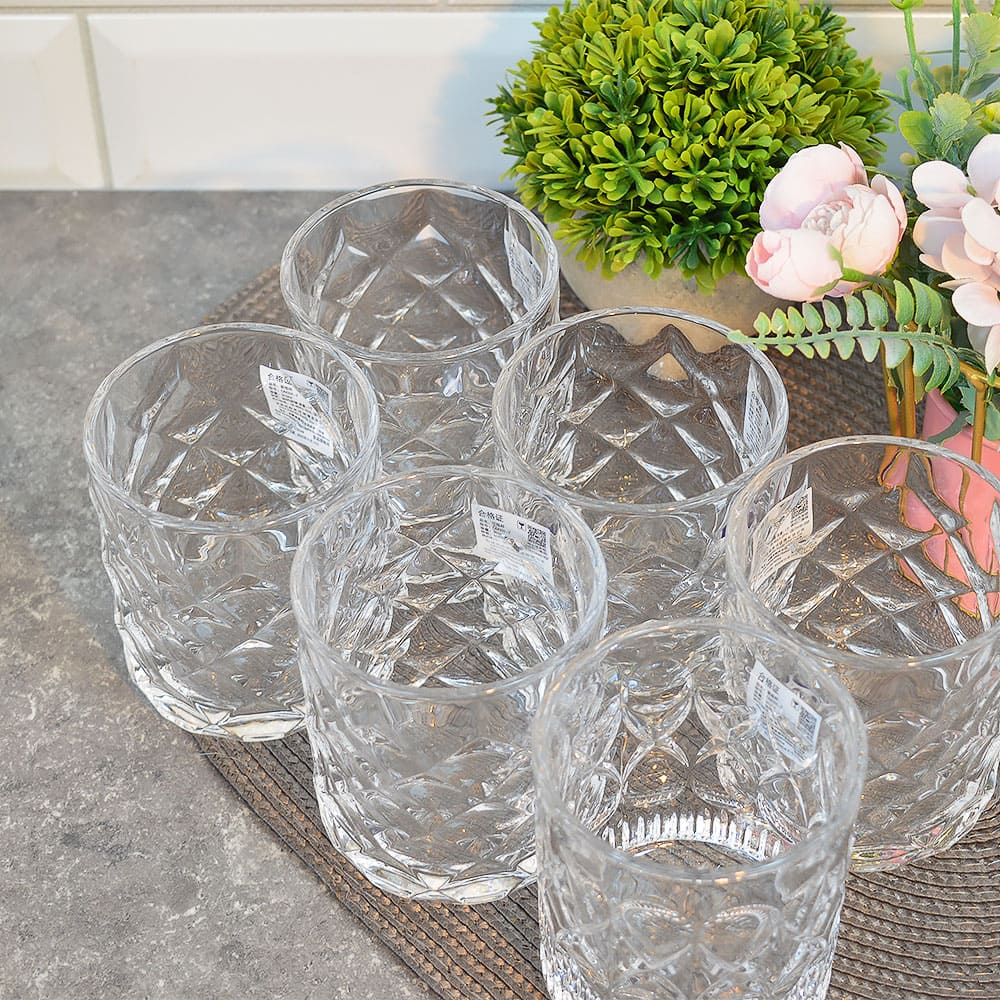 Набор стаканов 6шт 300мл, d9см, h8см (низкие), DM331-7