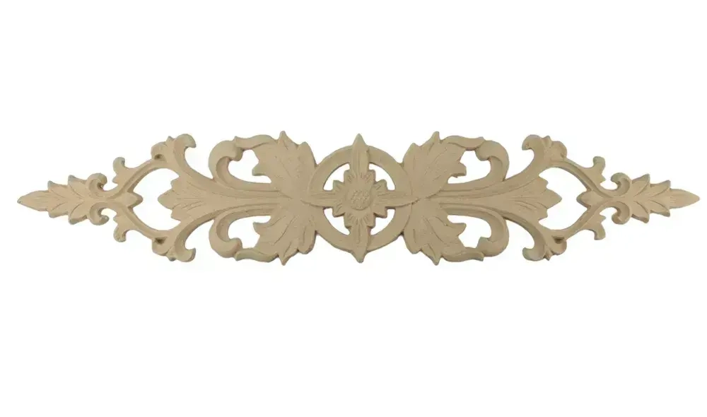 Резной декор 65х330 мм из древесной (комплект из 2 штук)