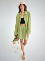 Костюм с шортами летний оверсайз