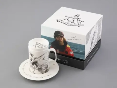 Бокал с крышкой в подарочной упаковке, форма Top. рисунок Путь на Север, арт. 81.32934.00.1