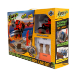Набор вращающаяся катапульта, грузовик–бигфут миксер, 4 ведущих колеса, 9 см, 26 аксессуаров, красн