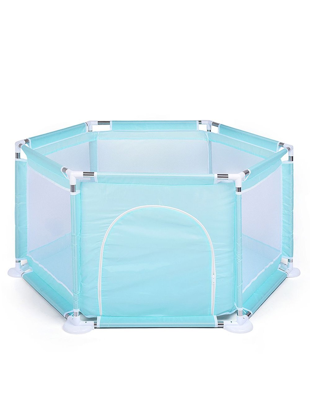 Манеж детский шестигранный (113*130*65) цвет бирюзовый (М8-4)