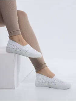 Мокасины летние текстильные