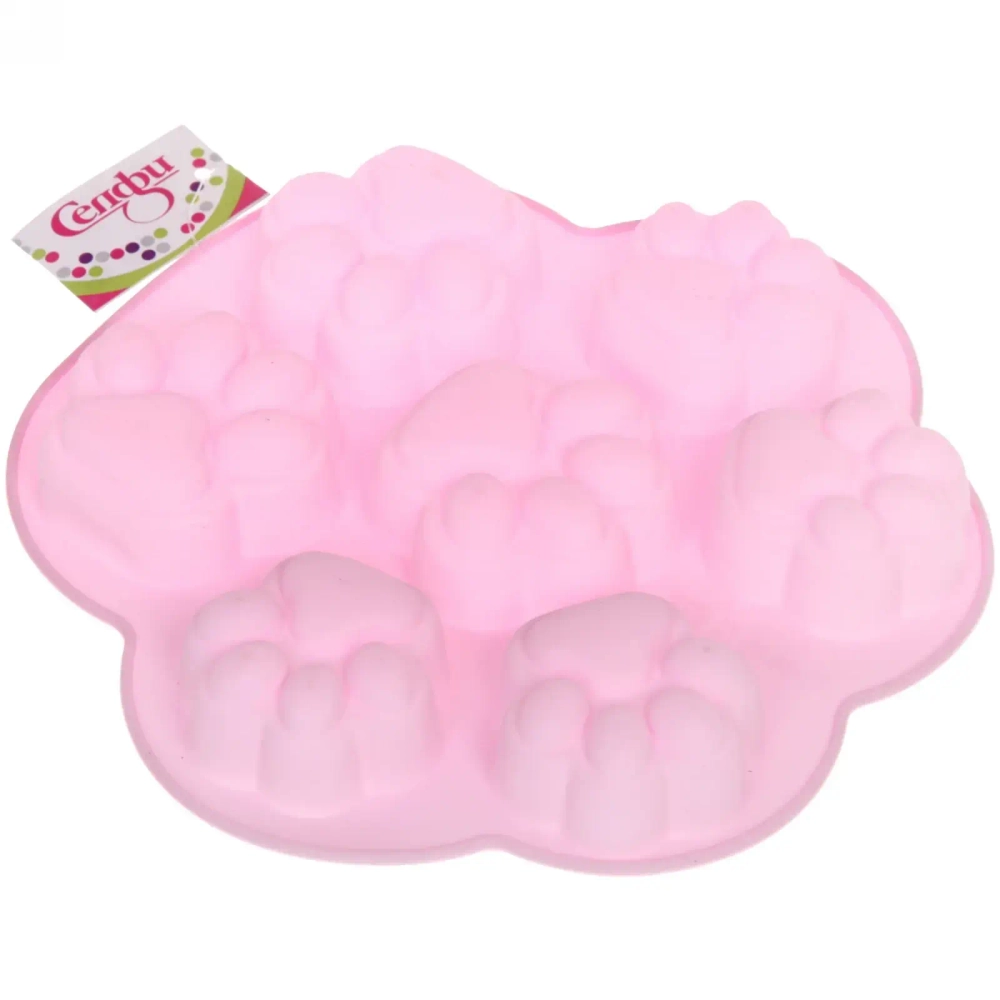 Форма силиконовая «Лапки» 7 ячеек 19*20,5*2,5см