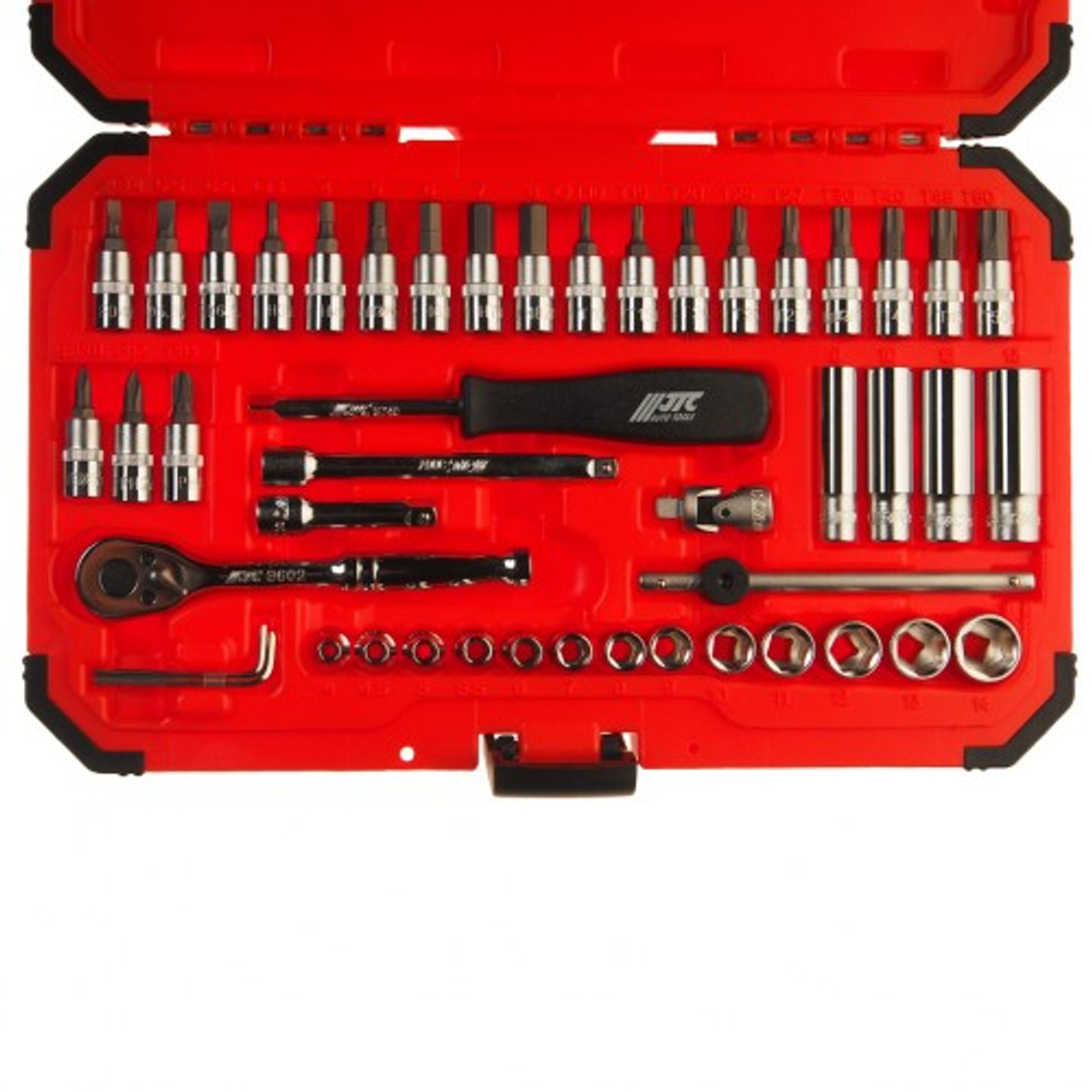 Набор головок торцевых и насадок 1/4"   JTC-H247M