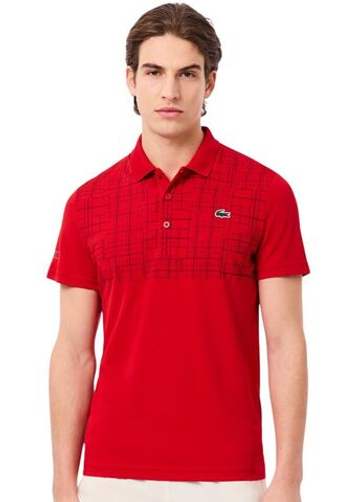 Мужское теннисное поло Lacoste Tennis x Novak Djokovic - red