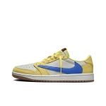 Женские кроссовки Air Jordan 1 Retro Low OG SP x Travis Scott 'Canary' DZ4137-700