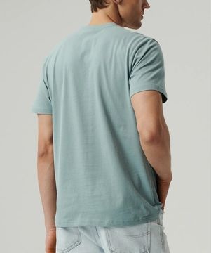 Футболка мужская с коротким рукавом Atlantic NMT-033, хлопок, голубой