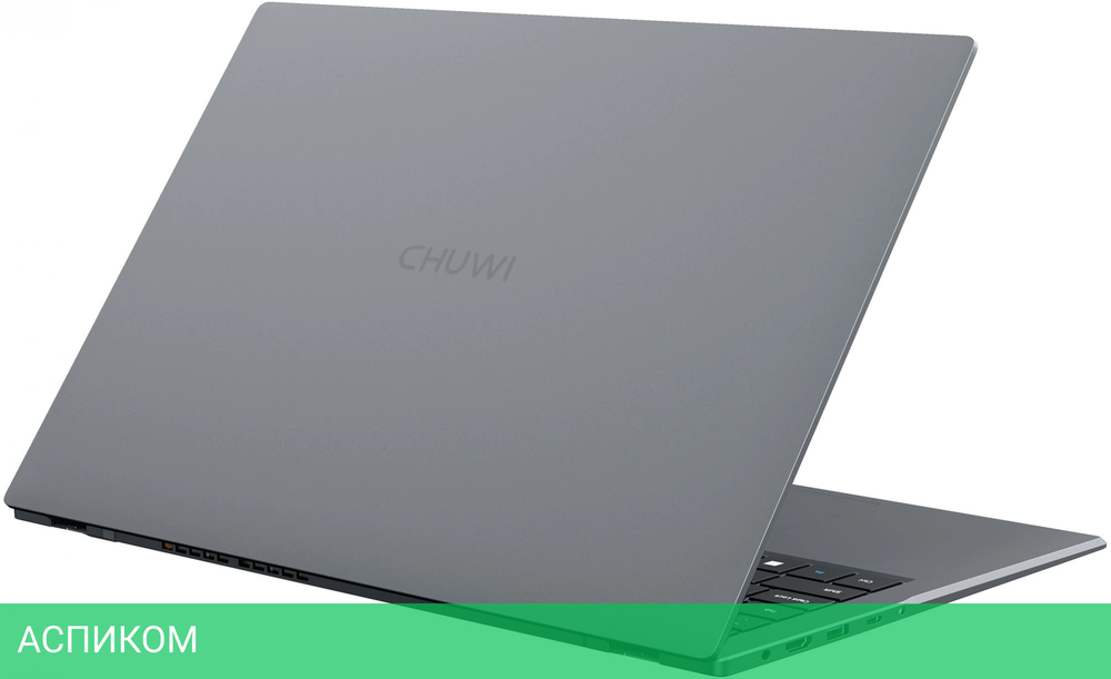 Ноутбук Chuwi GemiBook plus N-series N150 16Gb SSD512Gb Intel Graphics 15.6" IPS FHD (1920x1080) Windows 11 Home grey WiFi BT Cam 5000mAh
