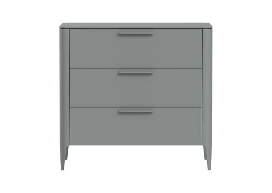 Комод Type 3 ящика ширина 90 см (серый)