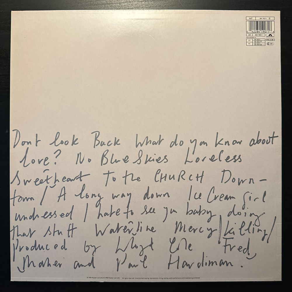 Lloyd Cole - Lloyd Cole (Голландия 1990г.)