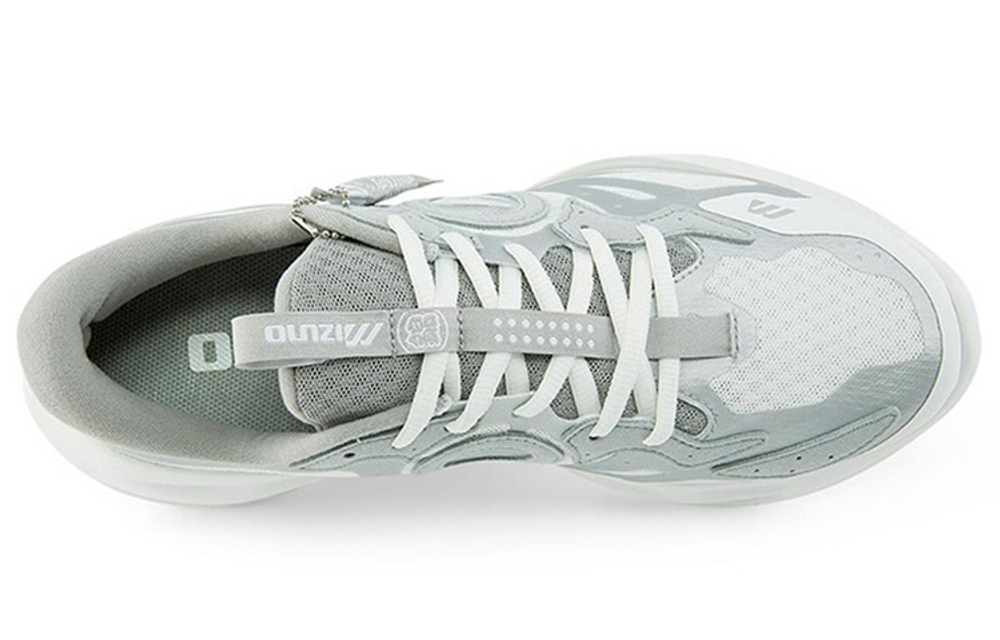 Mizuno Koi Koi city fabric non-slip wear-resistant breathable low-top running shoes for men and women the same white