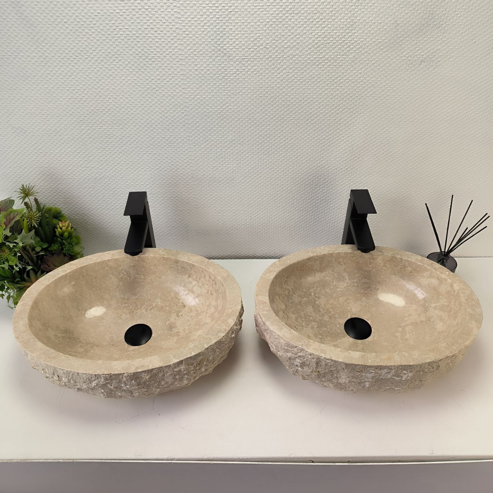 Раковина из мрамора ПАРА! Erozy Cream EM-63034 51*39*15 108