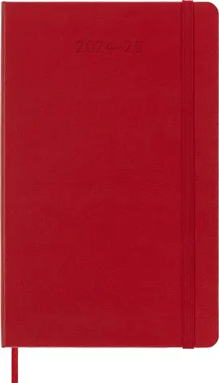 Еженедельник на 2025-2026 гг Moleskine Academic WKNT (DHF218WN3) 13х21 см, твердая обложка, красный