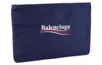 Balenciaga Nylon Clutch Women"s Blue