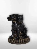 Коллекционная алтарная фигурка статуэтка пес Цербер оберег