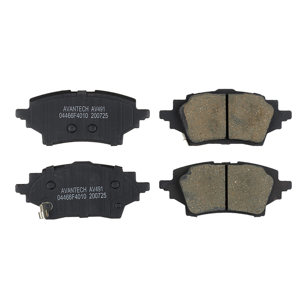 Колодки тормозные дисковые Avantech задние (противоскрипная пластина в компл.) AV491