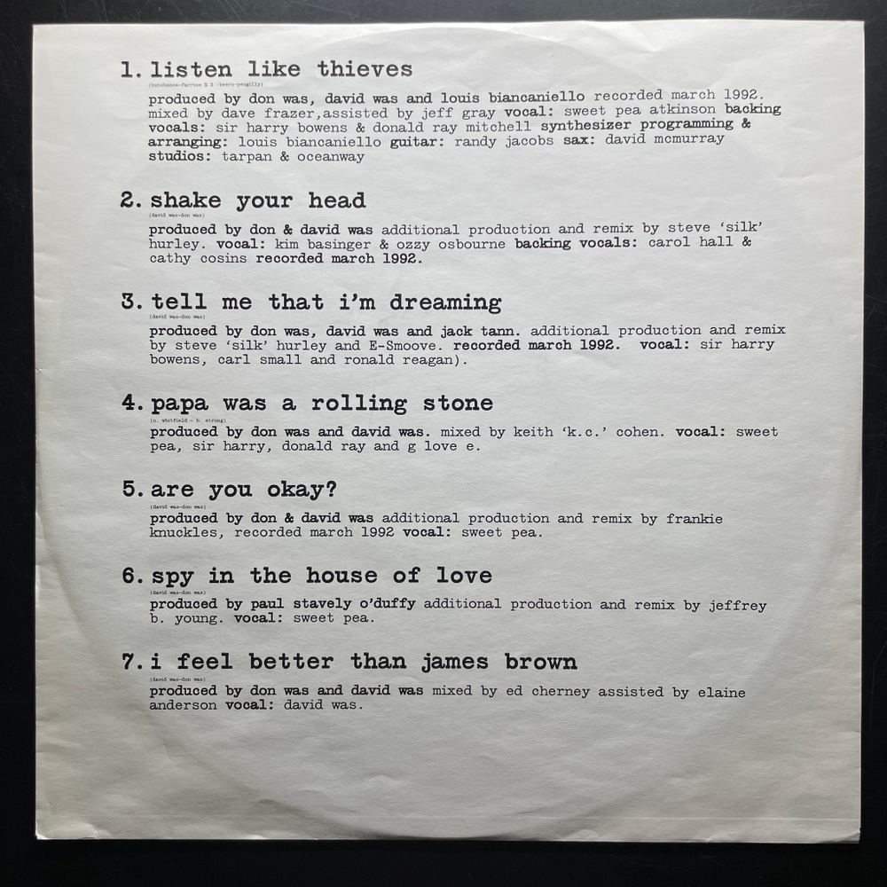 Was (Not Was) ‎– Hello, Dad...I'm In Jail (Голландия 1992г.)