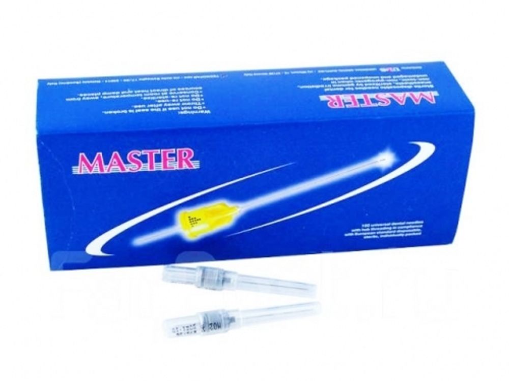 Иглы карпульные Sirio Master 30G, 0.3*16 мм (100 шт), Италия инъекционные одноразовые евростандарт