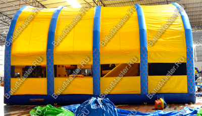 Надувной батут "Морской бриз с крышей"