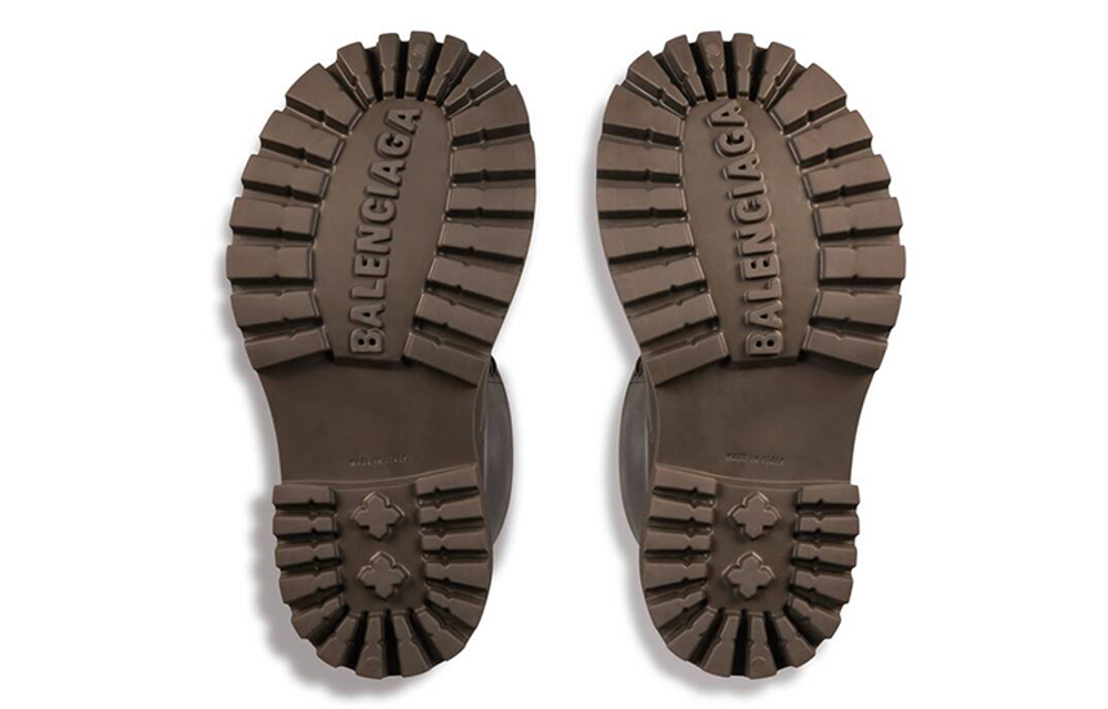 Balenciaga Steroid Ankle Boots Men"s Brown