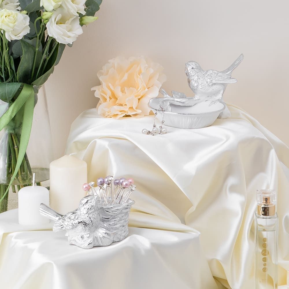 Держатель для зубочисток Птичка Терра Белый