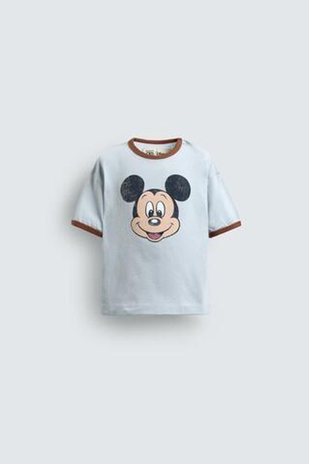 ZARA HARRY LAMBERT X DISNEY ФУТБОЛКА С ПРИНТОМ, НЕБЕСНО-ГОЛУБОЙ