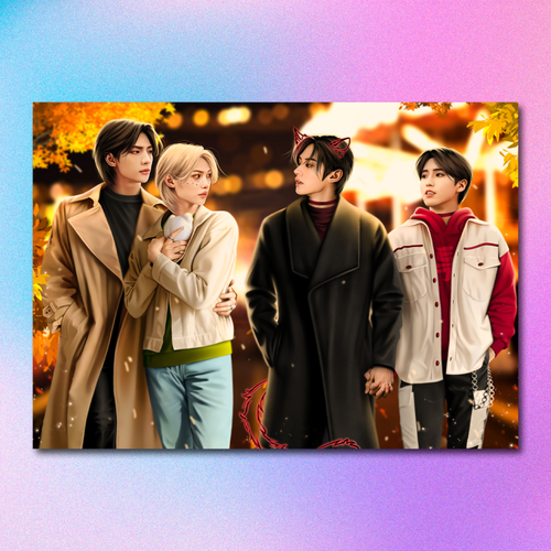 Арт принт / alexstayart / STRAY KIDS / Хёнликсы и Минсоны #36